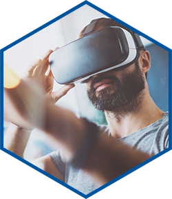 Virtual Reality VR Goggles Hexagon 250px
