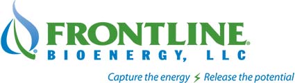 Frontline Bio Energy LLC Logo with Cature the energy release the potential tagline