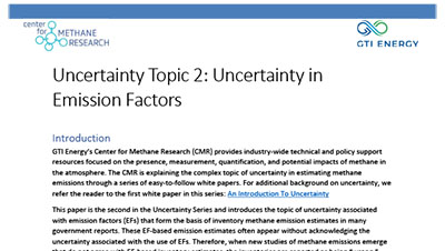 CMR Uncertainty Topic 2 Emission Factors WhitePaper Cover Thumbnail 400x226
