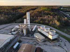 Aerial view of the Gasification power site in West Terre Haute, Indiana evaluated in a flexible fuel design study.