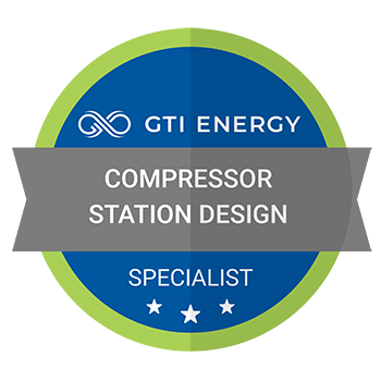 GTI Energy Training Achievement Badges Compressor Station Design 350px