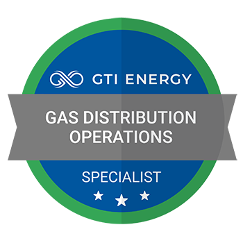 GTI Energy Training Achievement Badge Gas Distribution Operations 350px