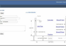 GasPurge natural gas pipeline purging and clearing calculating software screenshot